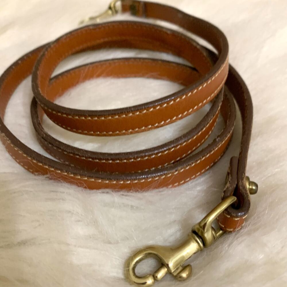 British Tan Leather Vintage DOONEY and BOURKE Replacement Crossbody Strap S25